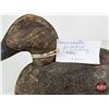 Image 12 : Wooden Duck Decoy (Consignor Tag - Working Canvasback Primitive 1920's)  (Measures : 5-1/2"H x 5-1/2