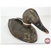 Image 5 : Wooden Duck Decoy (Consignor Tag - Working Canvasback Primitive 1920's)  (Measures : 5-1/2"H x 5-1/2