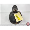 Image 7 : Wooden Duck Decoy (Consignor Tag - Working Blue Bill Drake Tack Eyes 1930's)  (Measures : 5-1/2"H x 