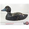 Image 2 : Wooden Duck Decoy (Consignor Tag - Working Blue Bill Drake From Lachine, PQ 1940's)  (Measures : 6-1