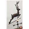 Image 2 : Vintage Copper Stag Weathervane  (Measures : 62"H)