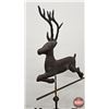 Image 3 : Vintage Copper Stag Weathervane  (Measures : 62"H)