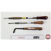 Image 1 : Antique Tools : - Yankee Screwdrivers (2) - Piano Tuning Wrench (1)