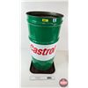 Image 1 : Castrol Oil Drum : 16 Gallon Grease Drum (Measures : 27-1/2"H x 14-1/2"Dia)