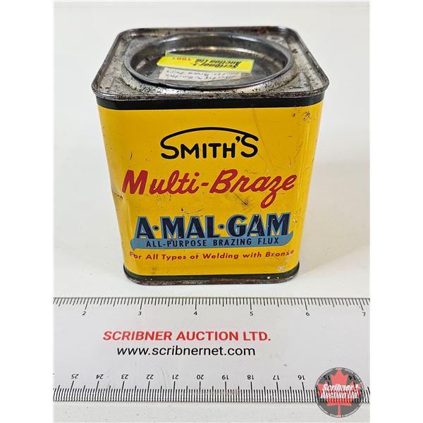 Smith's Multi-Braze A-Mal-Gam Brazing Flux Can (Full) (Measures : 4"H x 3-1/2"W x 3-1/2"D)