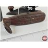 Image 2 : Tool Trio :  - Marco Flat Steel Tape Winder Handle - 2-1/2 lb Cast Weight - Stanley No.120 Plane