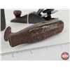 Image 3 : Tool Trio :  - Marco Flat Steel Tape Winder Handle - 2-1/2 lb Cast Weight - Stanley No.120 Plane