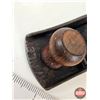 Image 7 : Tool Trio :  - Marco Flat Steel Tape Winder Handle - 2-1/2 lb Cast Weight - Stanley No.120 Plane