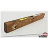 Image 13 : Carpenter Trio : - Oak Spirit Level : Hoppe : Germany (Measures : 18"L) - Stanley No 130 Double Ende