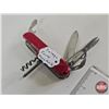 Image 5 : Knife Trio : - J. Marttiini Filleting Knife (10-1/2"L) - Schrade Folding Knife - Swiss Army Knife