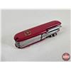 Image 7 : Knife Trio : - J. Marttiini Filleting Knife (10-1/2"L) - Schrade Folding Knife - Swiss Army Knife