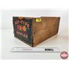 Image 1 : Vintage Sun-Rype Apples Wood Crate : Paper Label (Measures : 8"H x 17-1/2"W x 11-1/4"D)