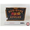 Image 2 : Vintage Sun-Rype Apples Wood Crate : Paper Label (Measures : 8"H x 17-1/2"W x 11-1/4"D)