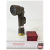 Image 1 : Combo :  - Military Flashlight  - Dominion Cartridge Beaver Brand Blasting Caps Tin  (Tin Measures :