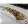 Image 2 : Franklin Mint Collector Folding Knife : Colt Army Peacemaker : c/w Soft Case (Open Length : 7")