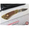 Image 4 : Franklin Mint Collector Folding Knife : Colt Army Peacemaker : c/w Soft Case (Open Length : 7")
