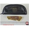 Image 7 : Franklin Mint Collector Folding Knife : Colt Army Peacemaker : c/w Soft Case (Open Length : 7")