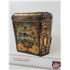 Image 7 : Colman's Mustard Embossed Tin : Hinged Tin : w/Wild Animal Motif (c.1910) (Measures : 7"H x 7"W x 7"