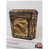 Image 8 : Colman's Mustard Embossed Tin : Hinged Tin : w/Wild Animal Motif (c.1910) (Measures : 7"H x 7"W x 7"