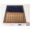 Image 1 : Antique Watchmaker Parts Wooden Case  (Measures : 1-1/2"H x 16"W x 8-1/4"D)