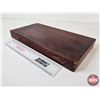 Image 5 : Antique Watchmaker Parts Wooden Case  (Measures : 1-1/2"H x 16"W x 8-1/4"D)