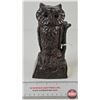 Image 1 : Antique Mechanical Owl Bank : Cast Iron (Measures : 7-1/2"H)