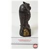 Image 2 : Antique Mechanical Owl Bank : Cast Iron (Measures : 7-1/2"H)