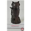 Image 3 : Antique Mechanical Owl Bank : Cast Iron (Measures : 7-1/2"H)