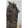 Image 5 : Antique Mechanical Owl Bank : Cast Iron (Measures : 7-1/2"H)