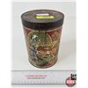 Image 1 : Antique Riley's Toffee Tin  (Measures : 7"H x 5"Dia)