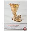 Image 4 : Carnival Glass Horn of Plenty Vase (Measures : 5"H)