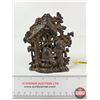 Image 1 : Antique Cast Iron Coin Bank : Bear and Beehive (Measures : 5"H)