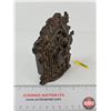 Image 3 : Antique Cast Iron Coin Bank : Bear and Beehive (Measures : 5"H)
