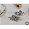 Image 9 : Costume Jewelry : Bangles ; Clip-on Earrings ; Necklaces ; etc
