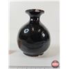 Image 2 : Antique Brown Oil Jar : Pottery (Measures : 3-1/2"H)