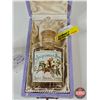 Image 2 : Vintage Perfume Bottle in Original Case (Measures : 2"H x 3"W x 5-1/2"D)  c/w Antique Crystal Atomiz