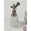 Image 6 : Vintage Perfume Bottle in Original Case (Measures : 2"H x 3"W x 5-1/2"D)  c/w Antique Crystal Atomiz