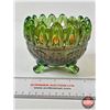 Image 1 : Northwood Carnival Glass Rose Bowl (Measures : 4"H)