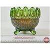 Image 2 : Northwood Carnival Glass Rose Bowl (Measures : 4"H)