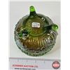 Image 6 : Northwood Carnival Glass Rose Bowl (Measures : 4"H)