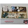 Image 1 : Vintage Earrings : Clip-On and Stud (15 Pairs)