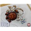Image 3 : Vintage Jewelry ; Pins ; Whistle Pendant & Lady's Watch