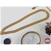 Image 4 : Vintage Jewelry ; Pins ; Whistle Pendant & Lady's Watch