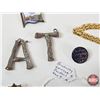 Image 9 : Vintage Jewelry ; Pins ; Whistle Pendant & Lady's Watch