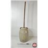 Image 1 : Medalta 3 Gallon Butter Churn w/Paddle  (Note : Lid has Chip) (Paddle Length : 40")