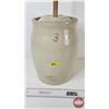 Image 2 : Medalta 3 Gallon Butter Churn w/Paddle  (Note : Lid has Chip) (Paddle Length : 40")