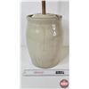 Image 6 : Medalta 3 Gallon Butter Churn w/Paddle  (Note : Lid has Chip) (Paddle Length : 40")