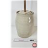 Image 7 : Medalta 3 Gallon Butter Churn w/Paddle  (Note : Lid has Chip) (Paddle Length : 40")