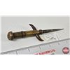Image 6 : WW1 Brass Trench Art Reamer : (French) (Total Length : 6"L)