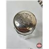 Image 2 : Dining Collector Group : Salad Server Set ; Crystal Salt & Pepper Shakers ; 1940 Silver Cup ; Antiqu